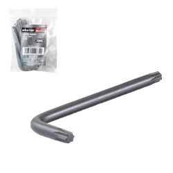 LLAVE HEX, L PUNTAS TORX CORTA CrV  T25  (PRECIO X PZA - EMPAQUE C/10 PZAS)