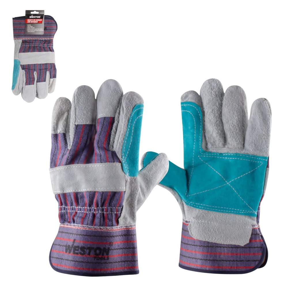 GUANTE D/CARNAZA C/REFUERZO TIPO PAYASO (Precio x par - Empaque c/12 pares)