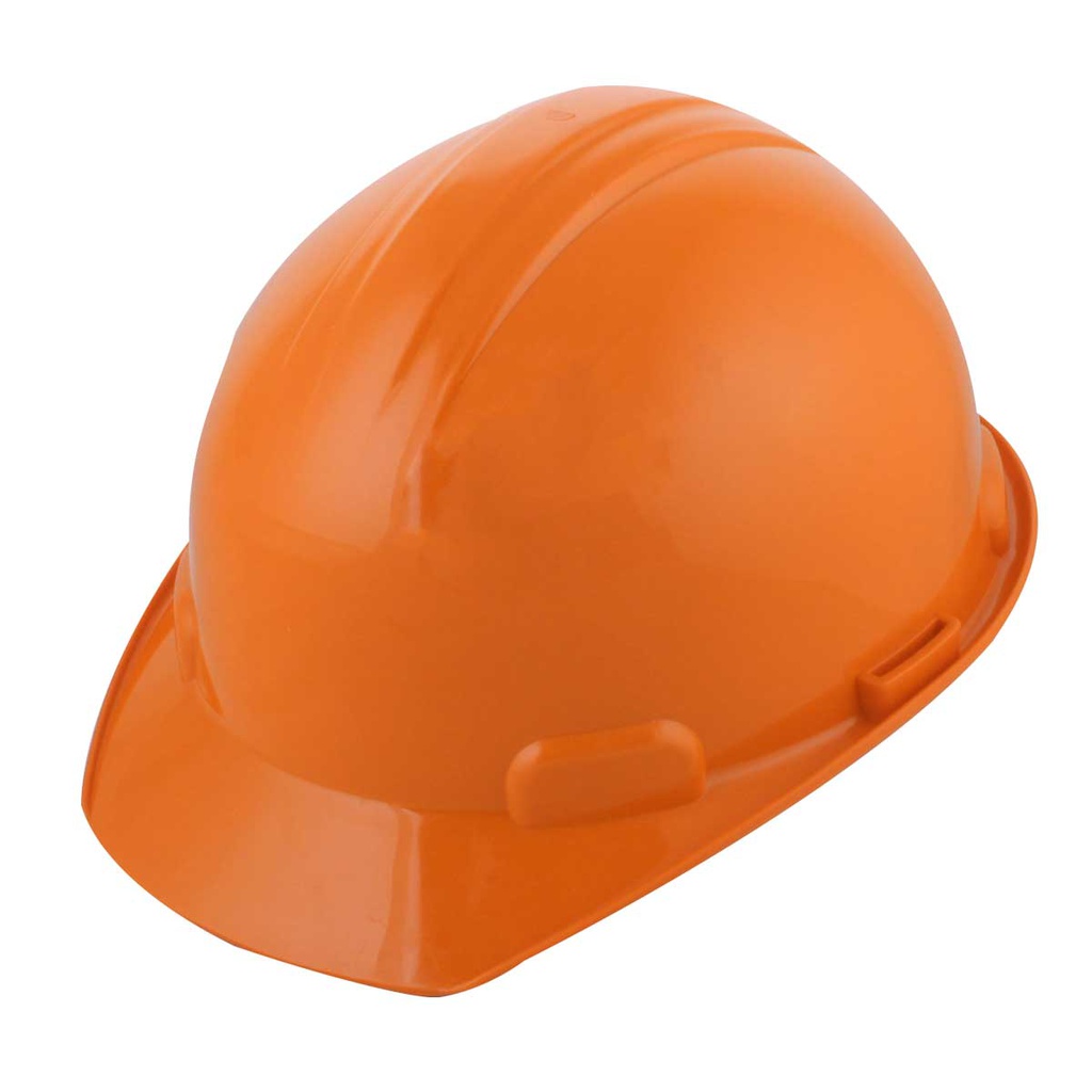 CASCO DE SEGURIDAD TIPO CACHUCHA C/MATRACA NARANJA