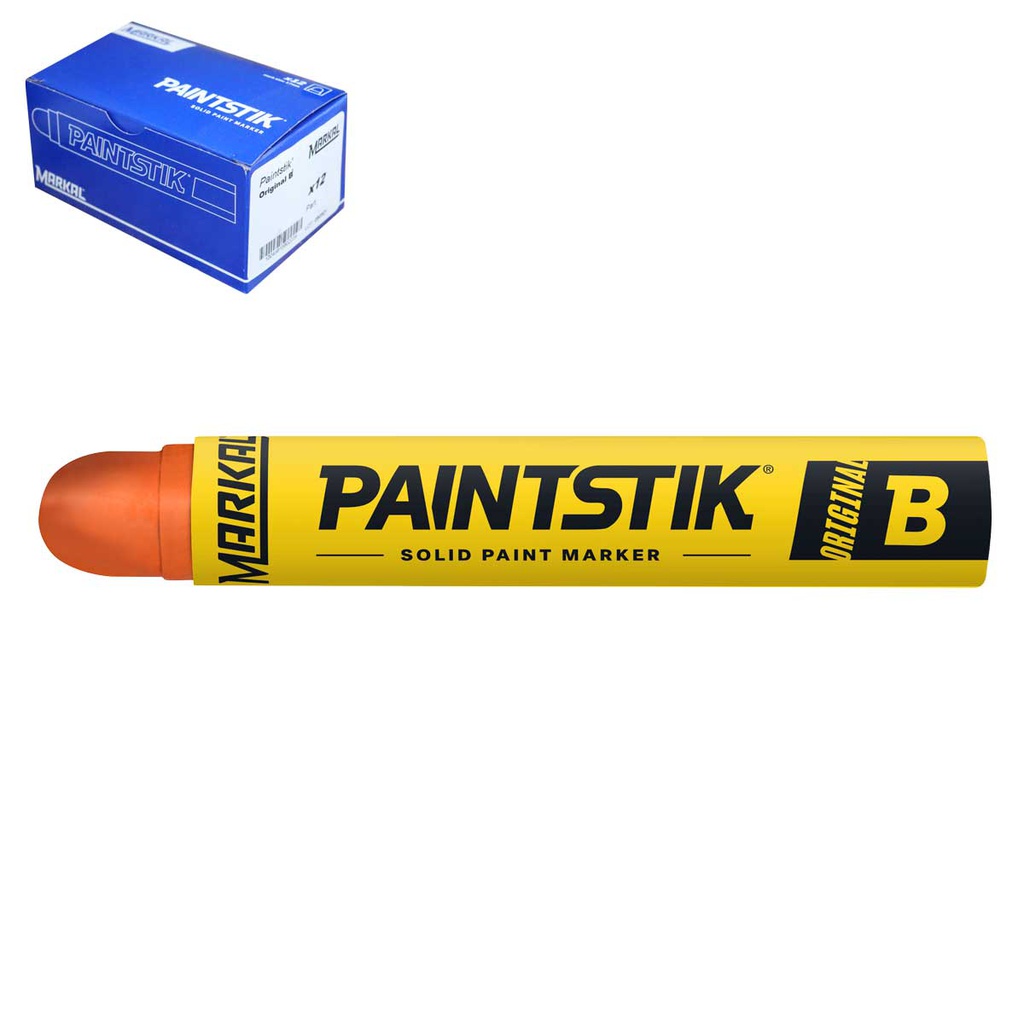 MARCADOR B PAINTSTIK NARANJA (CAJA C/12 - PRECIO X PZA)