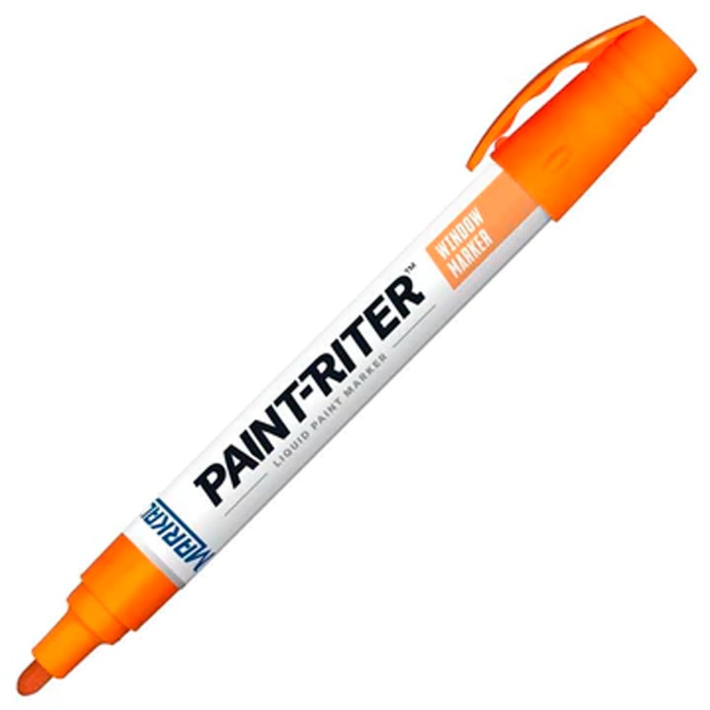MARCADOR PAINT RITER PARA VIDRIO NARANJA (CAJA C/12 - PRECIO X PZA)