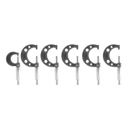 JUEGO MICROMETRO P/EXTERIORES TIPO MT 0 - 6" 6 PIEZAS
