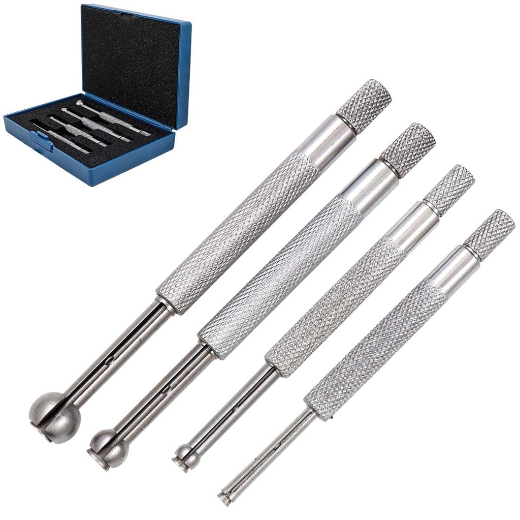 JUEGO DE 4 CALIBRADORES DE ORIFICIOS PEQUEÑOS 3MM-13MM