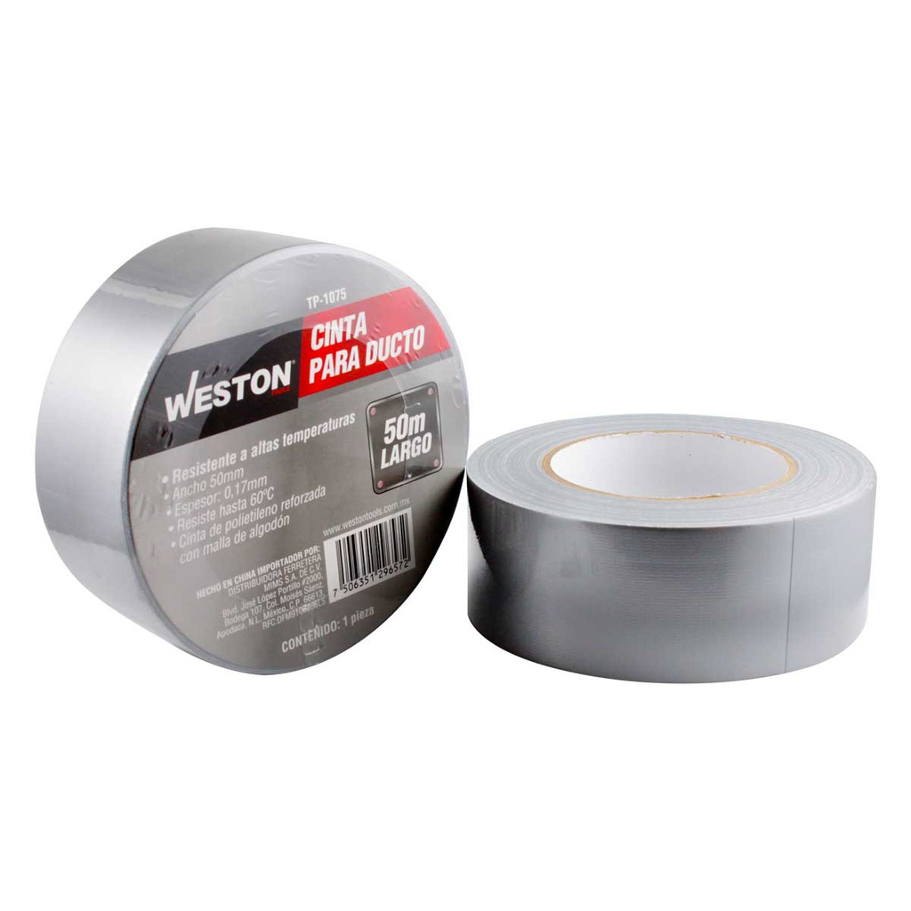 CINTA PARA DUCTO 50mm X 10M (Caja c/48 pzas)