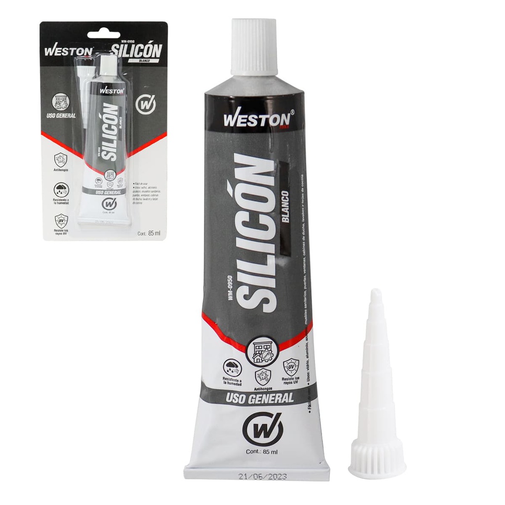 SILICON BLANCO USO GENERAL TUBO 85ml           