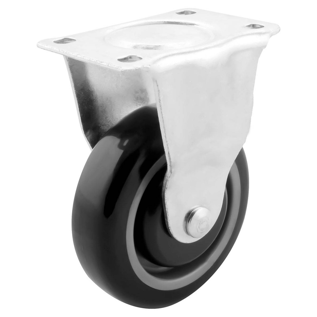 RODAJA PU/PP 4" P/CARRITO SUPER FIJA