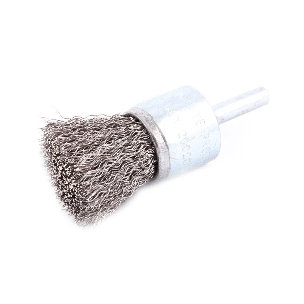 CEPILLO TIPO BROCHA ONDULADO 3/4&quot; C/VASTAGO 1/4&quot; A.CARBON .006&quot;