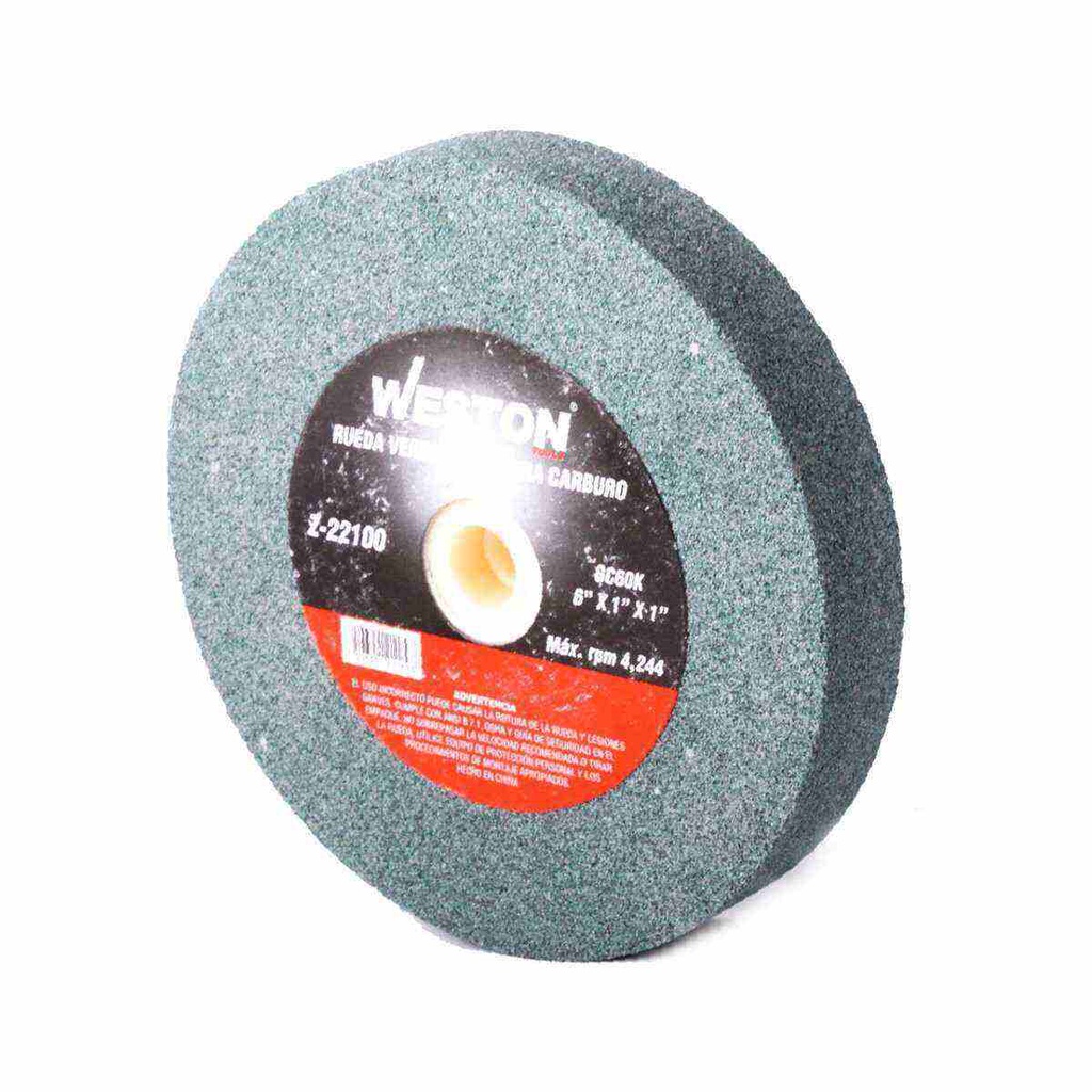 RUEDA VERDE TIPO 1 P/CAR. 6 X 3/4 GC60