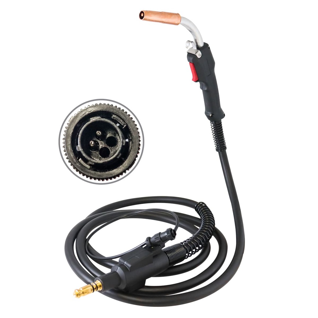 ANTORCHA MIG TIPO TWECO 300 AMP C/CONECTOR TIPO LINCOLN P/Z-67130