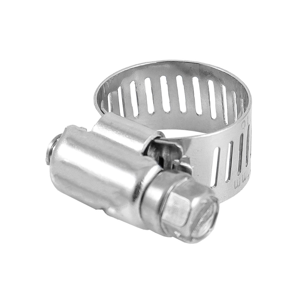 ABRAZADERA SINFIN D/ACERO INOXIDABLE #28 33-57MM X 13MM (Precio x pieza - Empaque c/10 pzas)