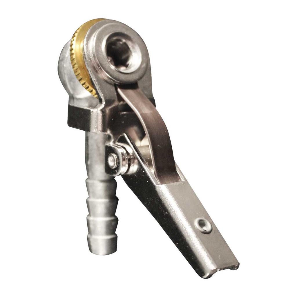 VALVULA PARA INFLAR SENCILLA 1/4" NPT CON ESPIGA  Mod  694