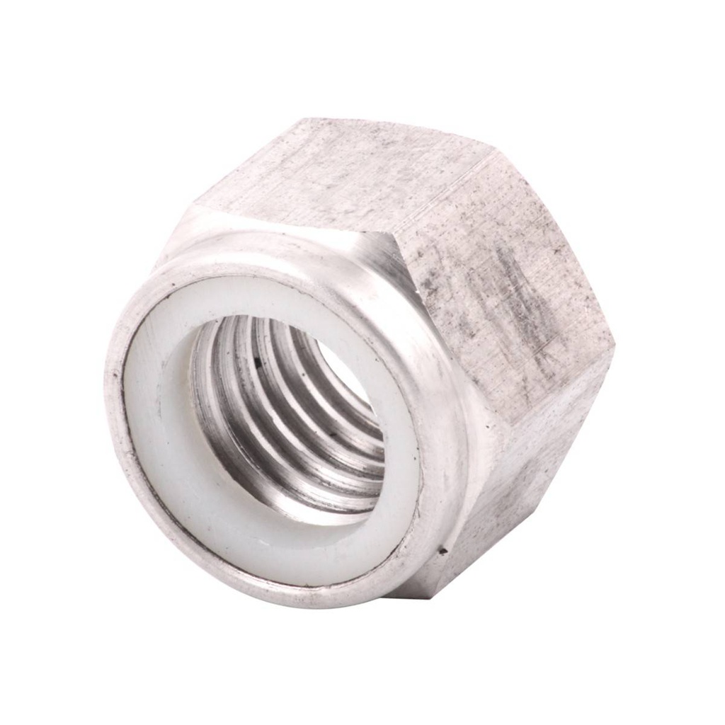 TUERCA D/SEG. INSERTO/NYLON ACERO INOX.-1/2-13" (Precio x Caja c/50 pzas)