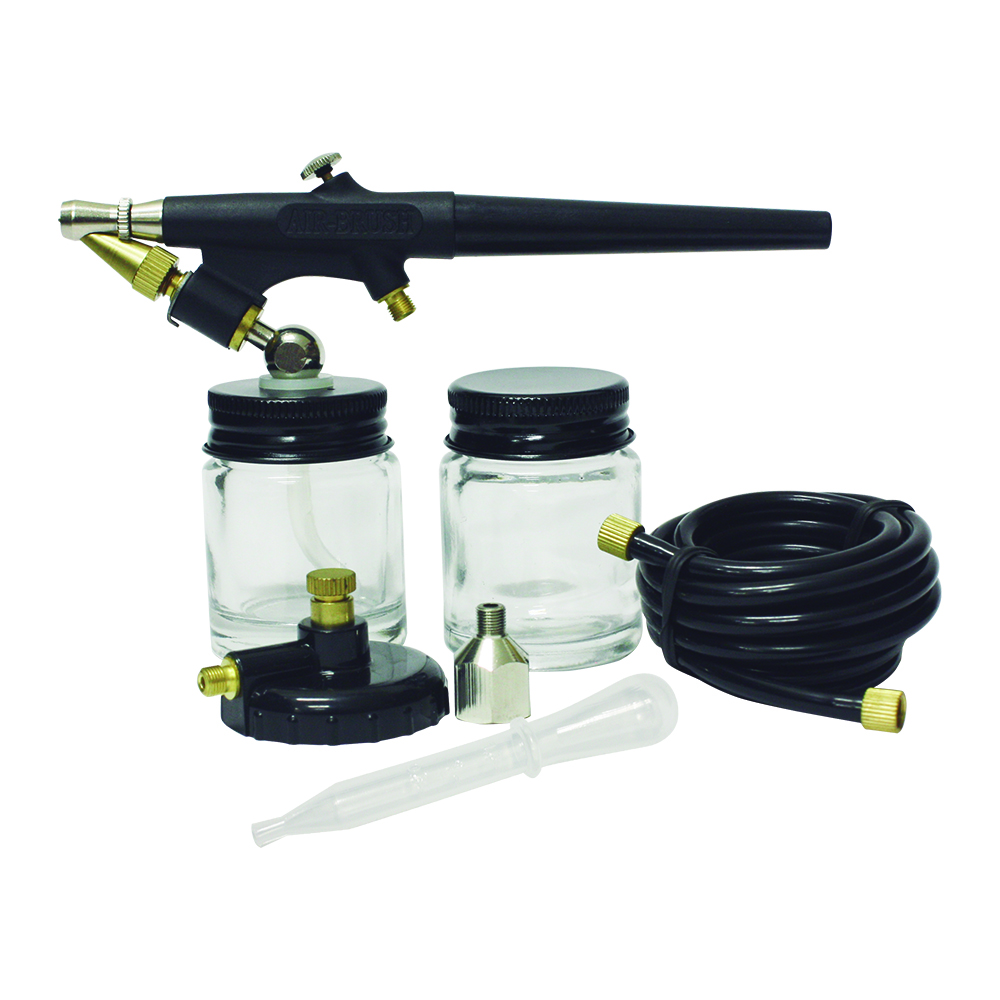 AEROGRAFO PLASTICO DE SUCCION 2 FRASCOS