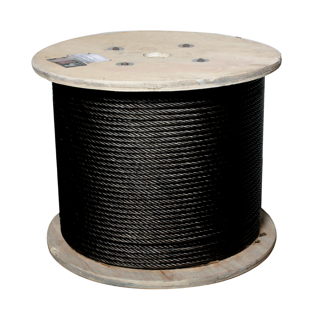 CABLE ACERO ALMA ACERO 1/4" 6X19 500mts