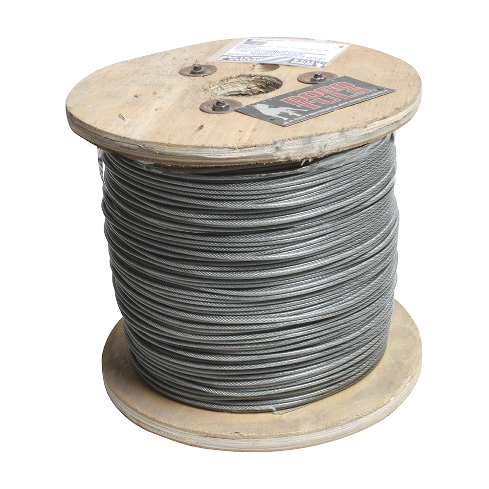 CABLE GALV C/F PVC 3/16-1/4" 7X19 100mt