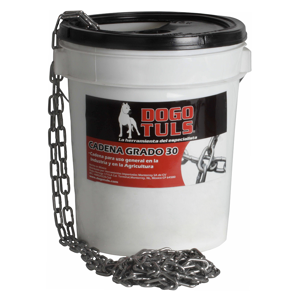 CADENA PULIDA 1/4"GRADO 30  25Kg CUBETA