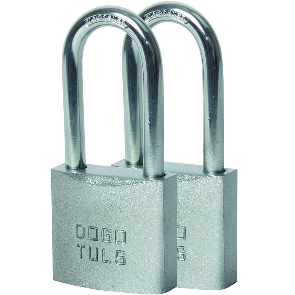 CANDADO JGO 2PZ HIERRO 38MM GANCHO LARGO