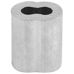 CASQUILLO ALUMINIO DOBLE 1/8"