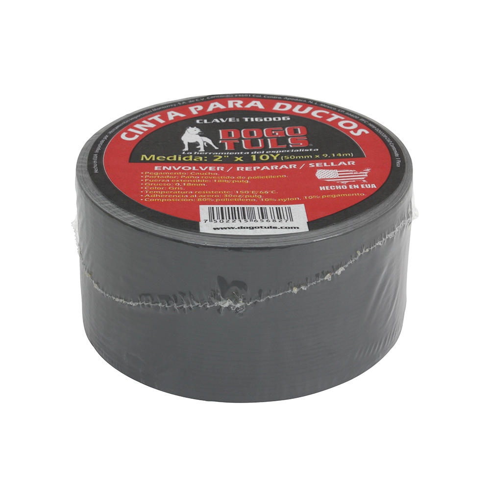 CINTA PARA DUCTOS GRIS DOGOTULS 2" X 10
