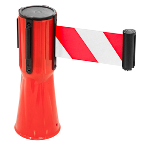 CINTA RETRACTIL PARA CONO 3MT BLANCO/ROJO