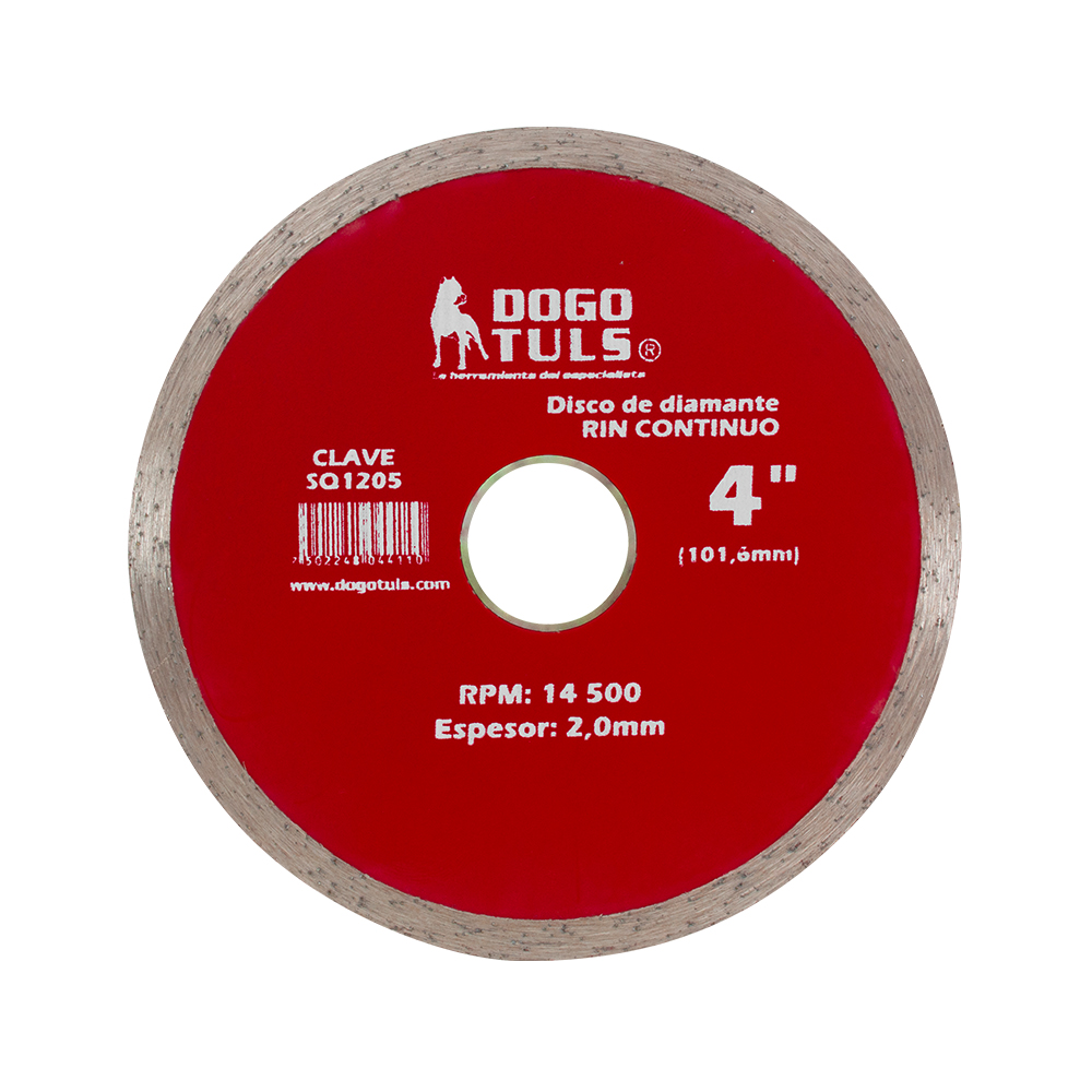 DISCO DE DIAMANTE RIN CONTINUO 4"