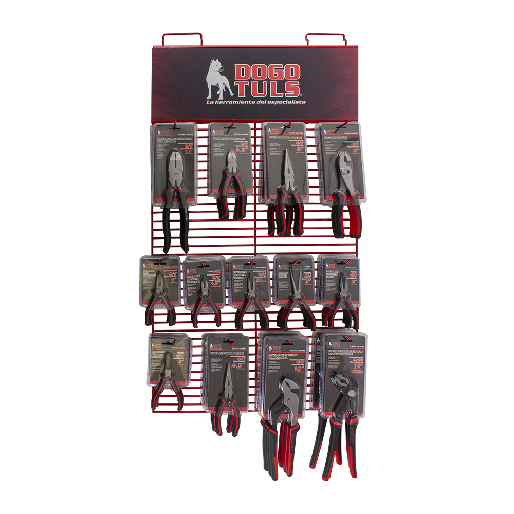 EXHIBIDOR PARRILLA DE PINZAS 39 PZAS