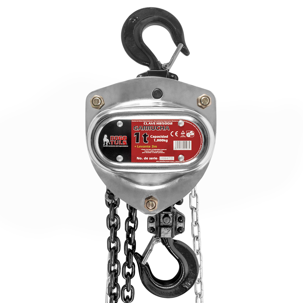 GARRUCHA CROMADA 1 TON X 3 M 4:1