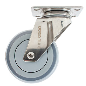 RODAJA ACERO INOX TPR GIRATORIA 4"
