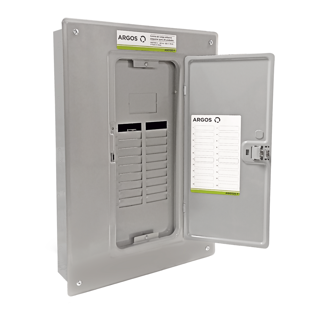 CENTRO DE CARGA 12 UNIDADES SOBREPONER 3F 4H 125 AMP