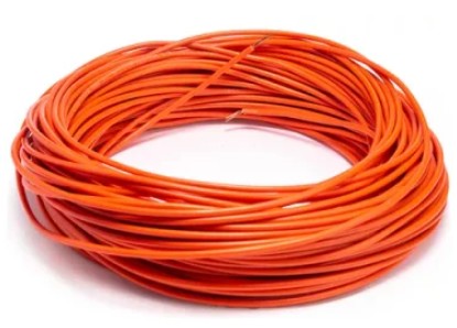 CABLE  DE 100 MTS   AUTOMOTRIZ FLEXIBLE  10 NARANJA