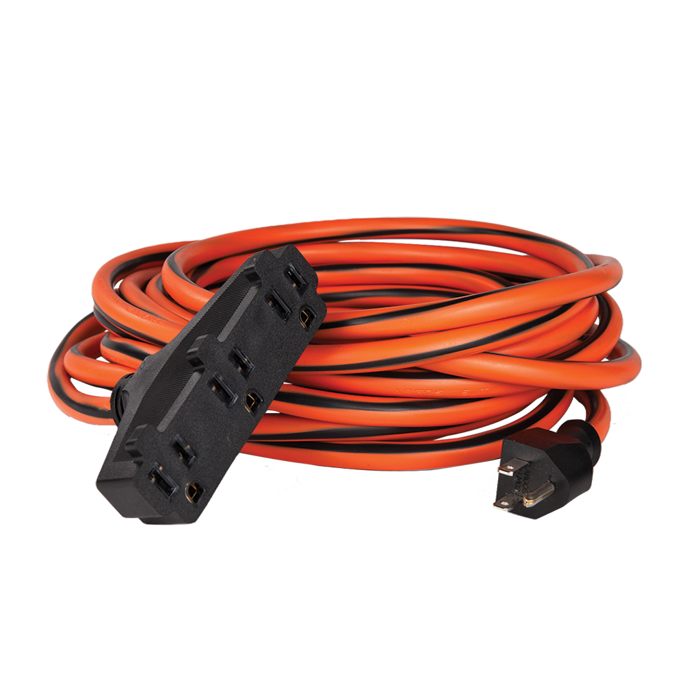 EXTENSION USO RUDO 3X12 8 MTS COLOR NARANJA/NEGRO