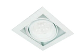 LUMINARIO CUADRADO DE EMPOTRAR LED BLANCO 11 W 120-240 V~ 60 Hz 4 100 K 1 440 lm 