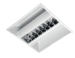 LUMINARIO TIPO SOFT-LIGHT DE EMPOTRAR FLUORESCENTE 4X9 W 120-277 V~ 60 Hz