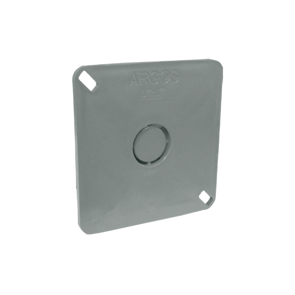 TAPA PARA REGISTRO 3X3" GRIS