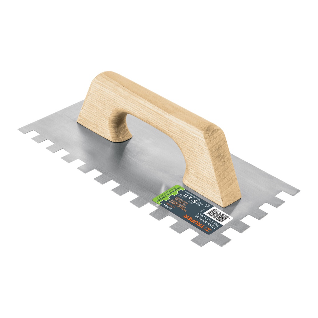 Llana 11' dentado cuadrado 1/2', tipo español, mango madera