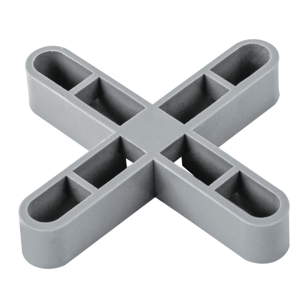 Bolsa con 100 separadores huecos de 7mm para losetas, Truper