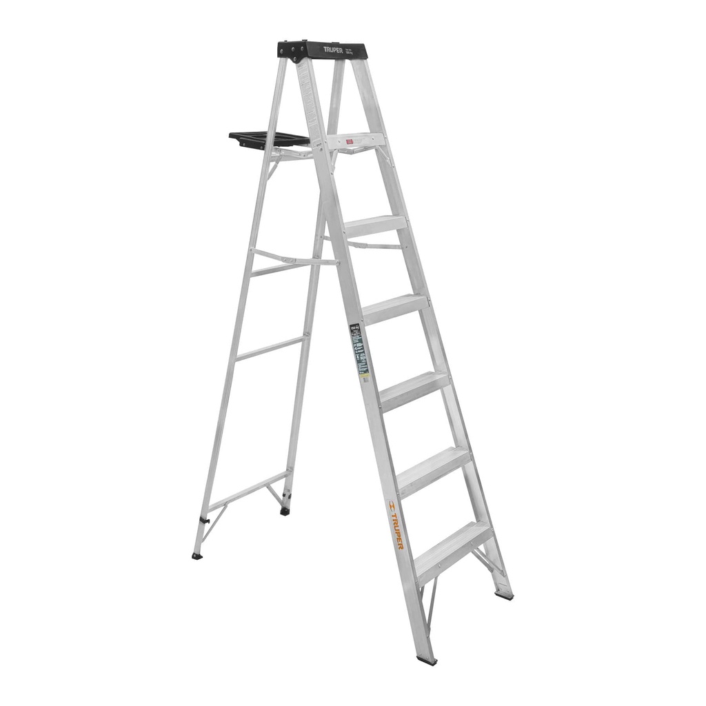 Escalera de tijera tipo III 6 escalones y bandeja, Truper
