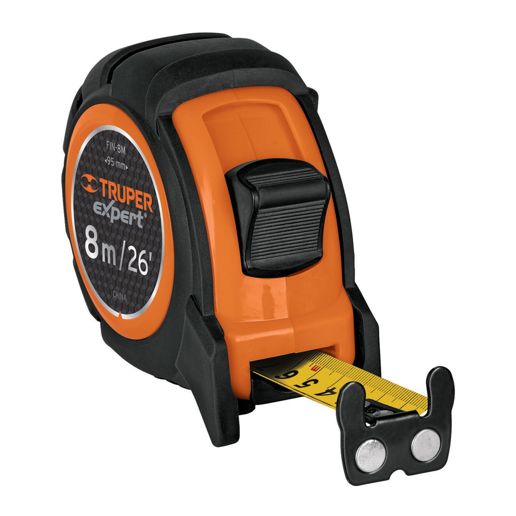 Flexometro industrial contra impactos 8 m cinta 25 mm