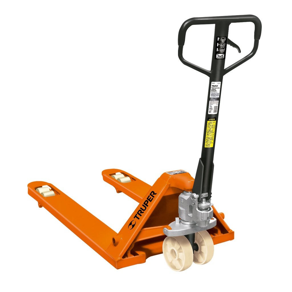 Patin traspaleta 3 ton con ruedas de nylon, Truper