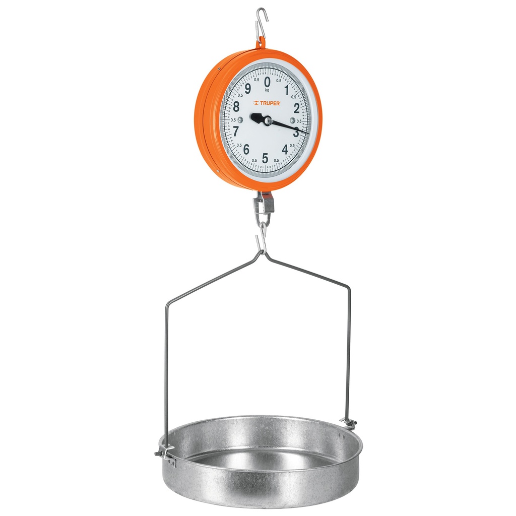Bascula capacidad 10 kg mecanica colgante, Truper