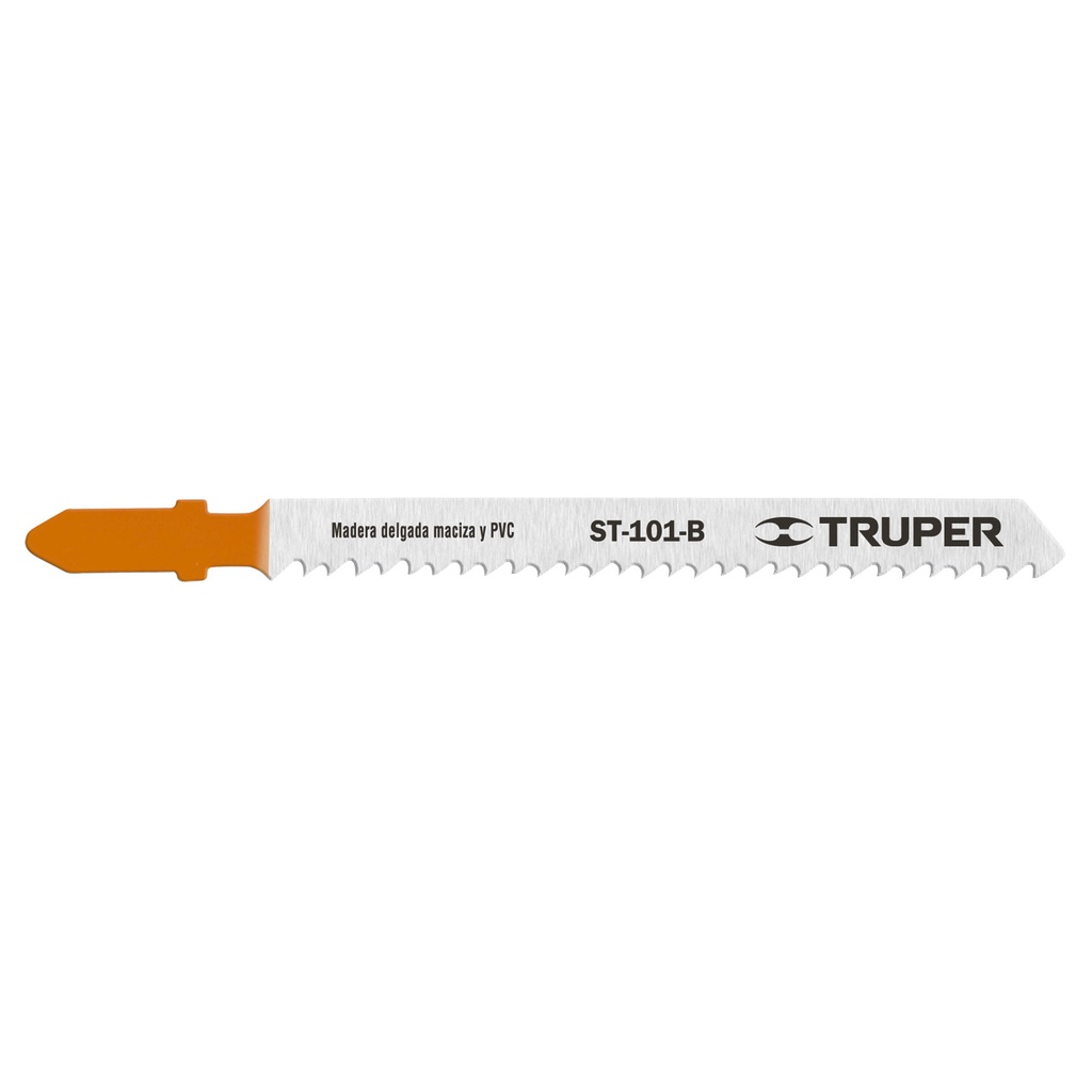 Blister con 5 seguetas 10 DPP zanco 'T' corte recto madera
