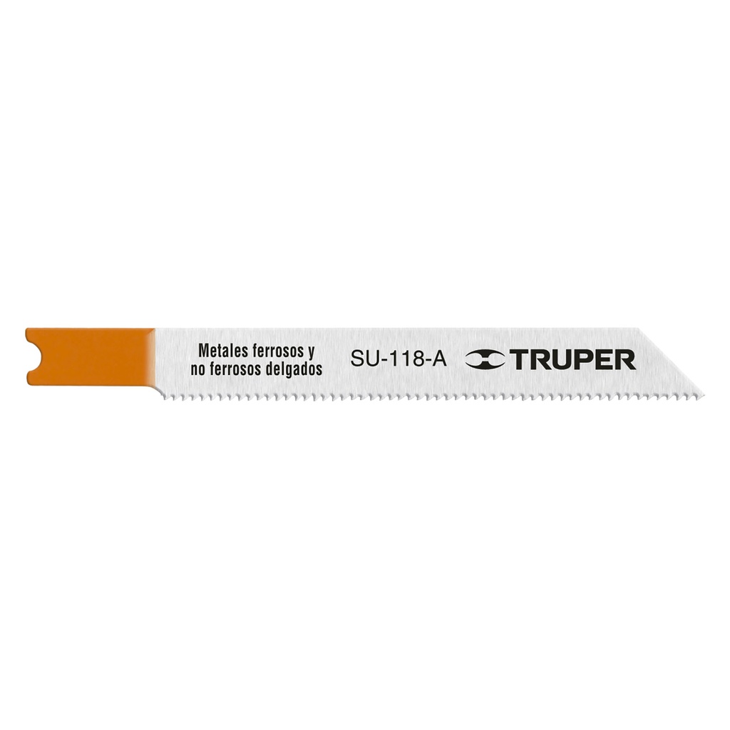 Blister con 5 seguetas 24 DPP zanco 'U' corte recto metal