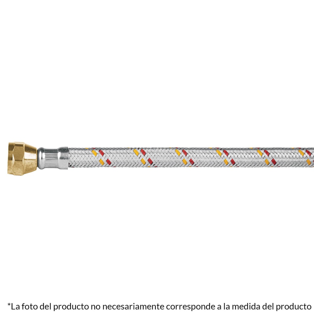 Manguera para gas, aluminio, 3/8' X 200 cm, Foset Basic
