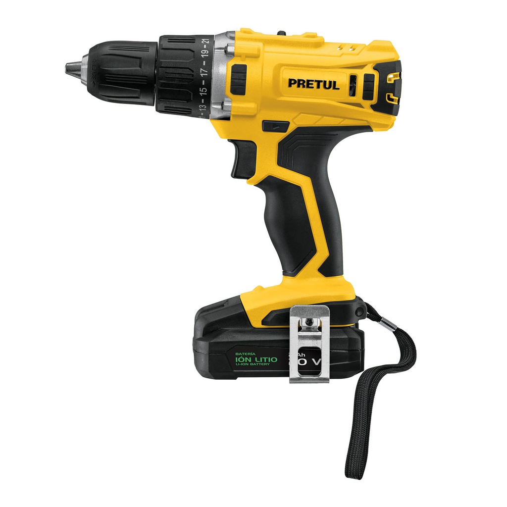 Taladro inalambrico 1/2', 20 V, Pretul