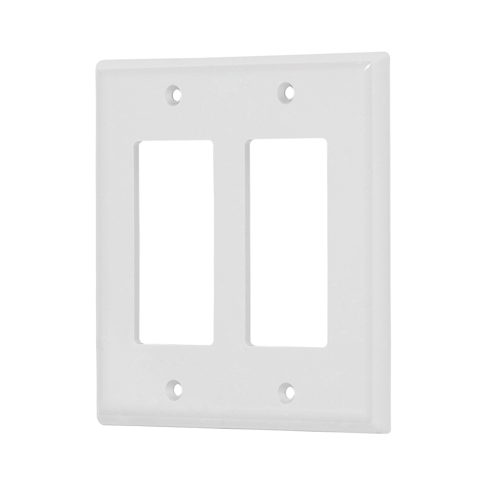 Placa 2 ventanas, de policarbonato, linea Classic, Volteck