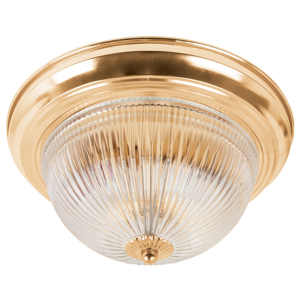 Luminario decorativo 15x28 cm pantalla cristal, s/lamparas