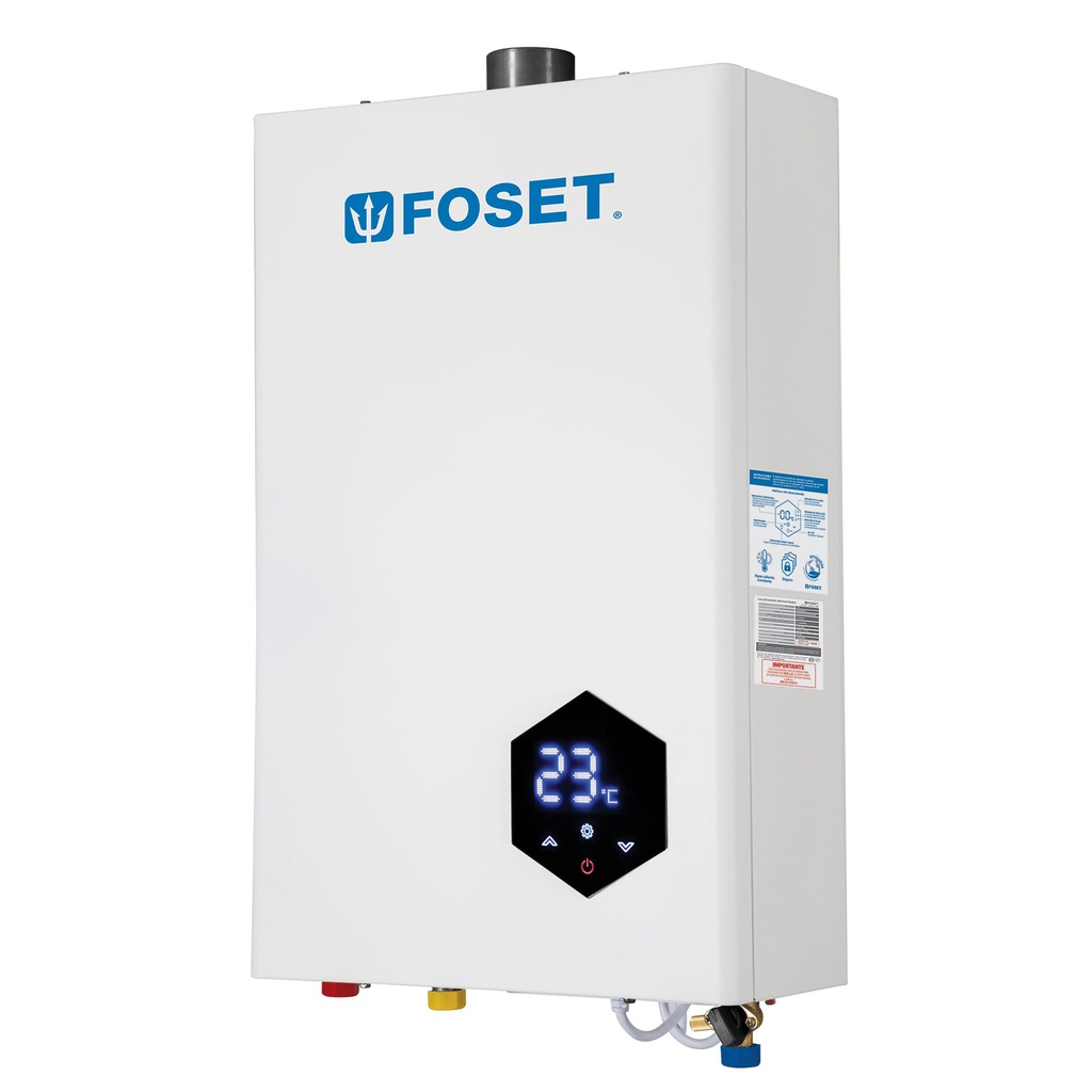 Calentador instantaneo modulante, 14L, 2 serv, gas LP, Foset