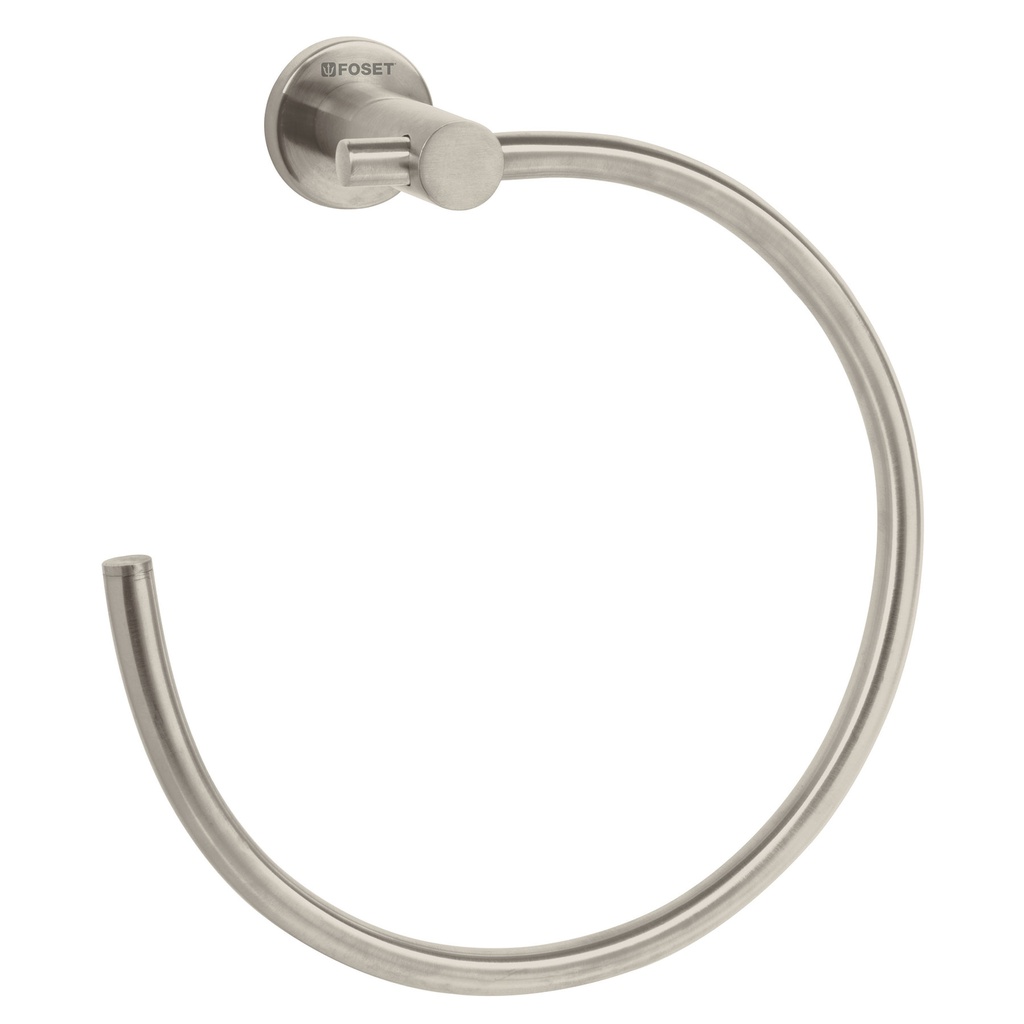 Toallero metalico de argolla acabado satin, Foset Element