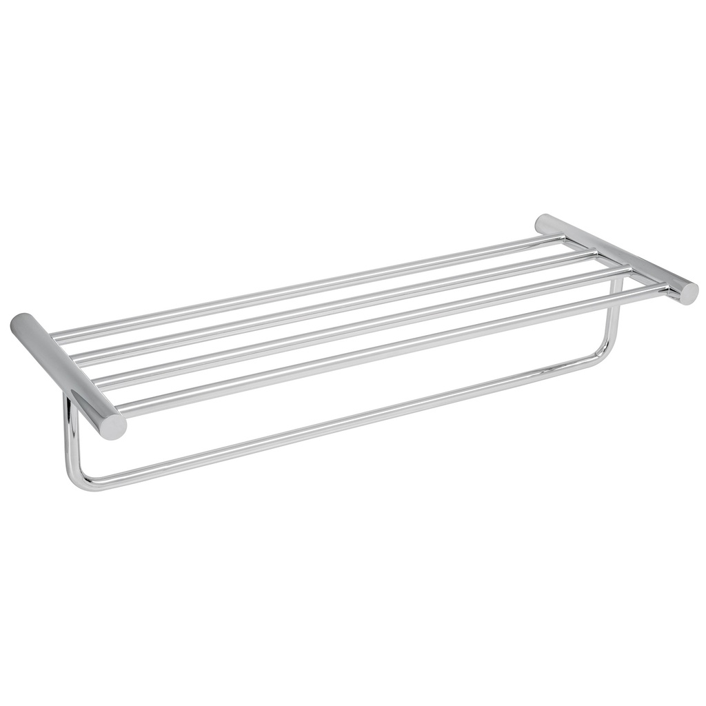 Repisa de laton portatoalla en acabado cromo, Foset Element