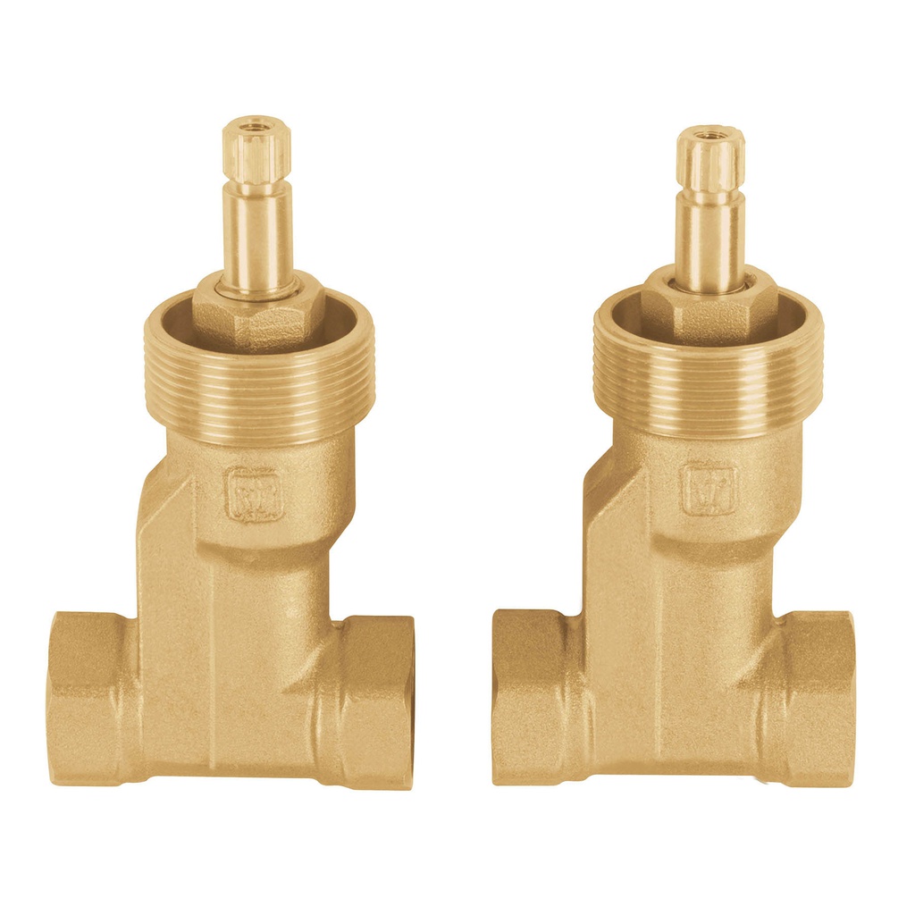 Juego llaves empotrar roscables, compresion, s/maneral,Basic